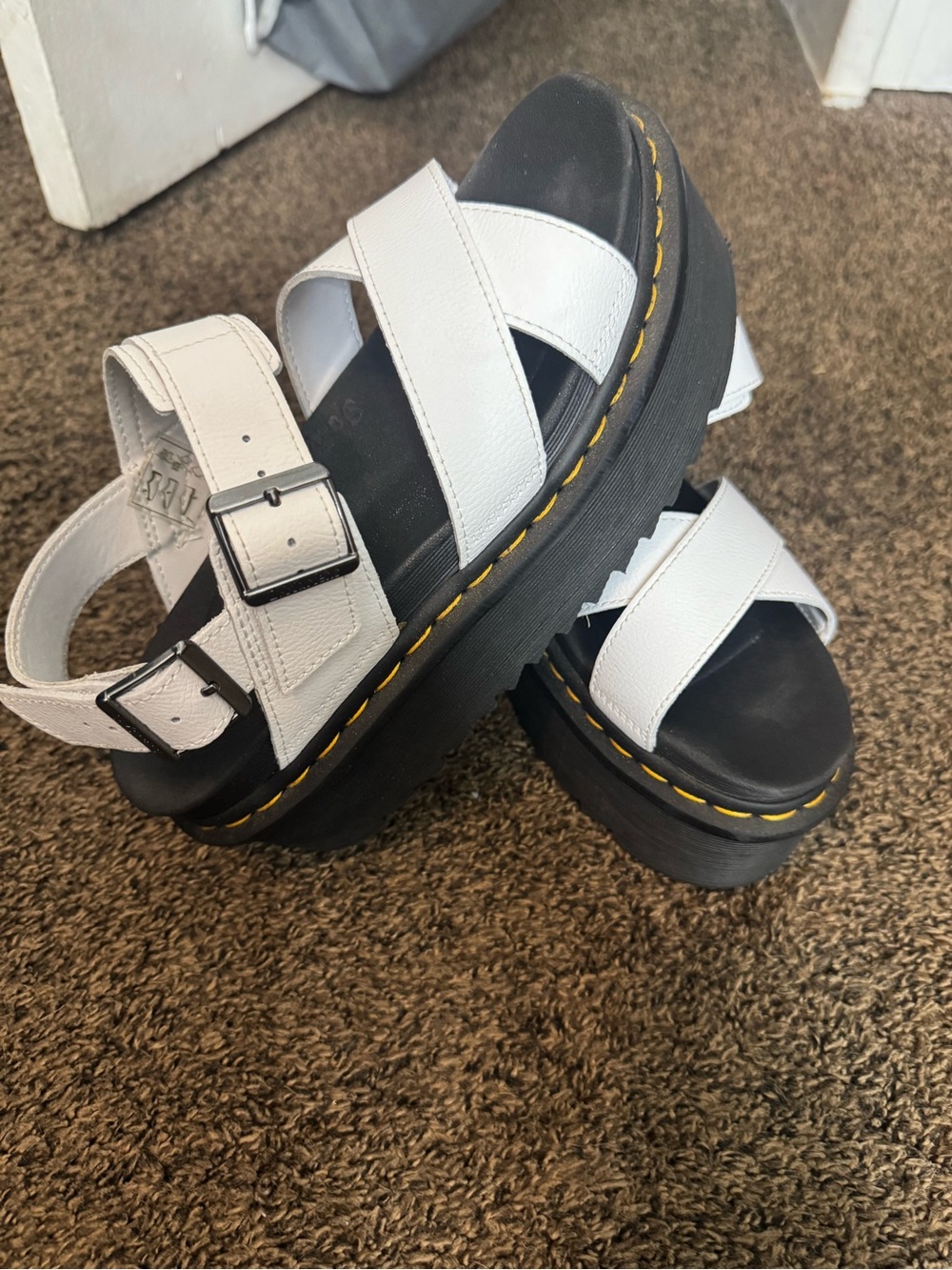 White Platform Sandals